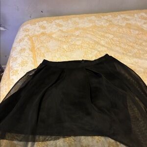 Ashley Stewart Black Skater Skirt